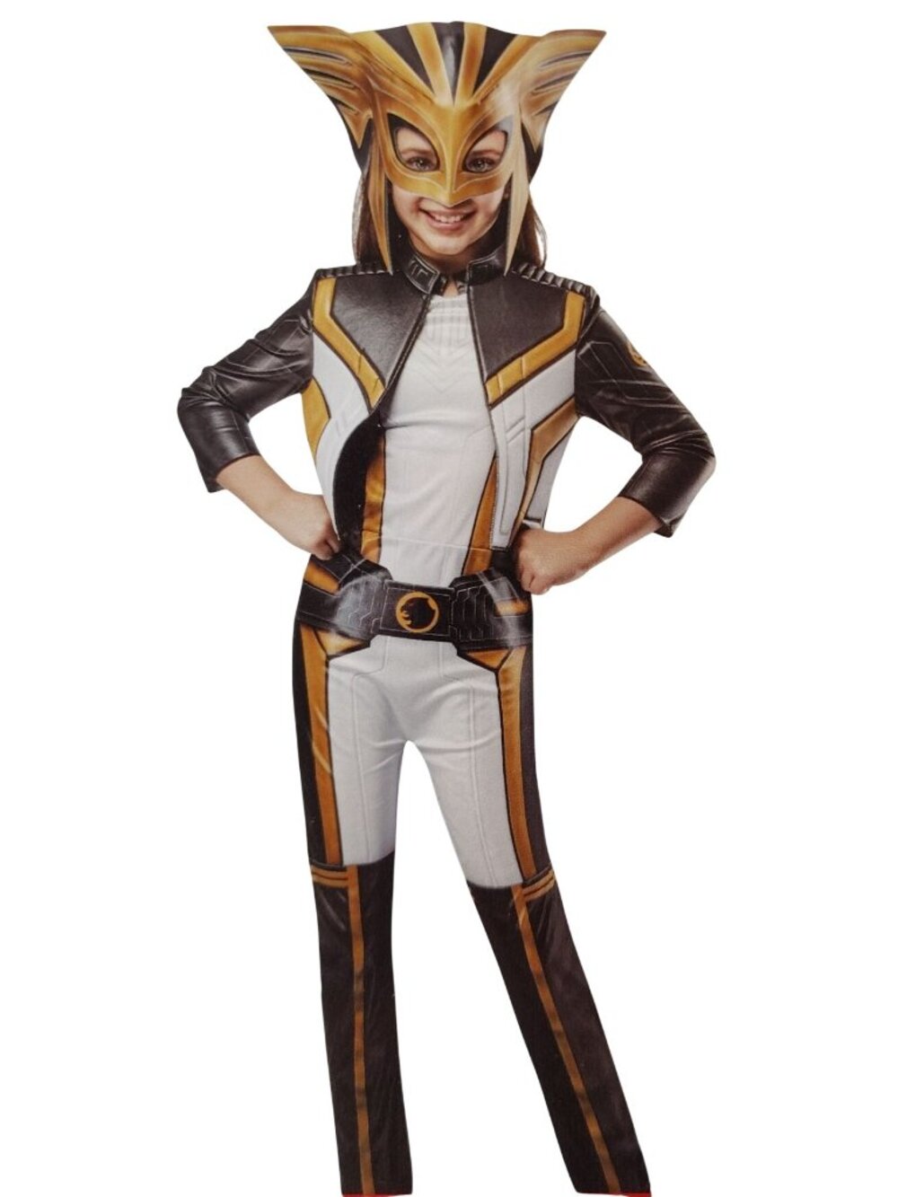 Rubies DC Super Hero Girls Hawkgirl Costume Girls Small 6 6X Jumpsuit Mask New